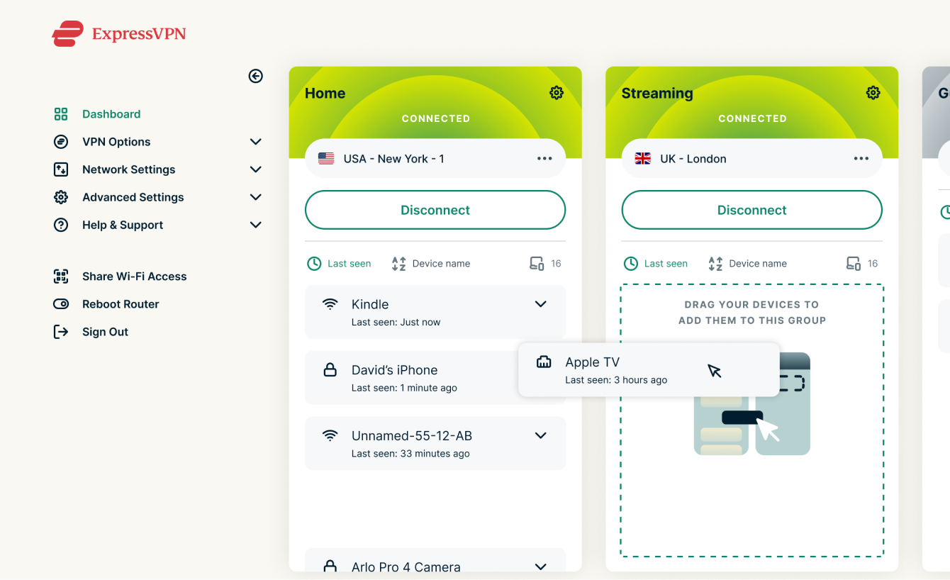 Screenshot of Aircove