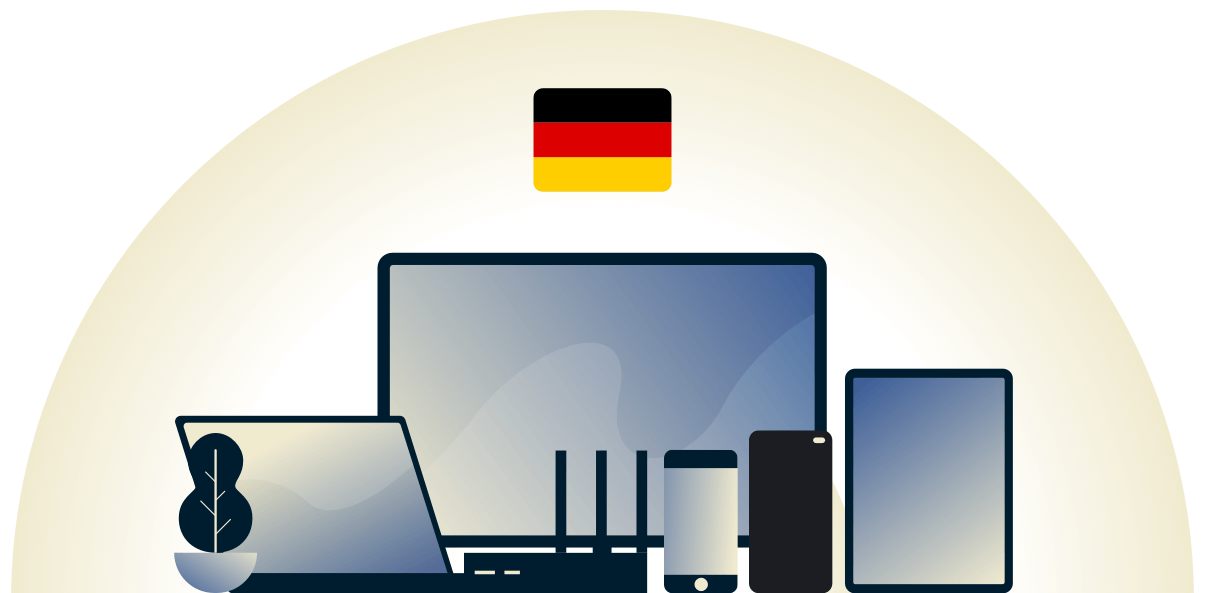 Unser Deutschland-VPN schützt eine Vielzahl von Geräten.